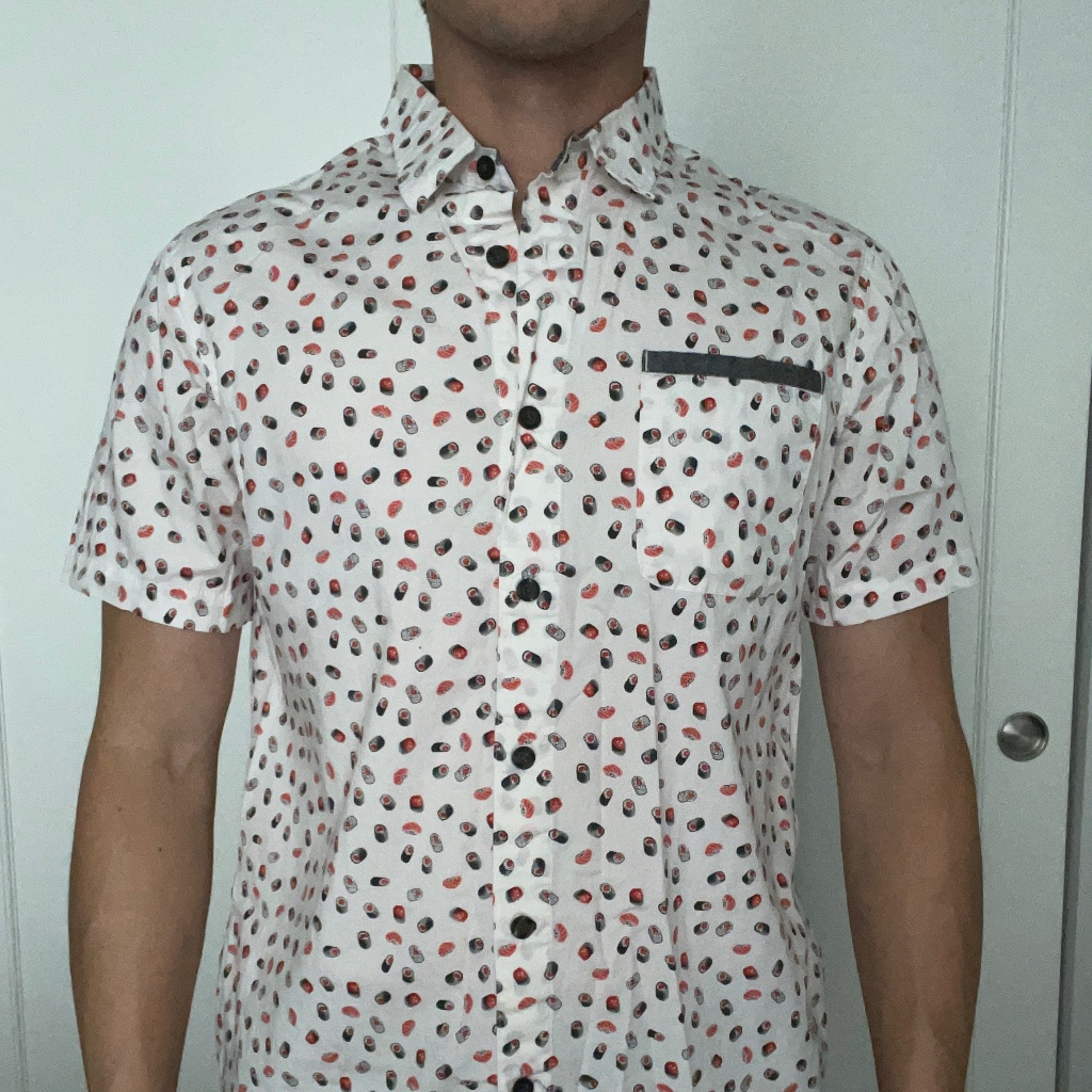 Men's Short Sleeve Sushi Button Down